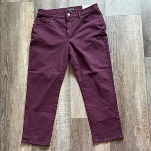 Ann Taylor Women's Burgundy Jeans